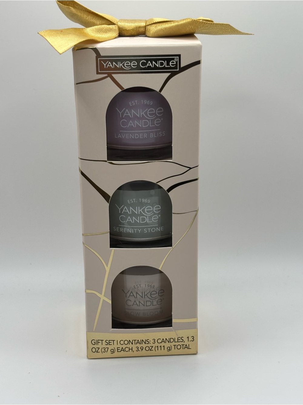 Yankee Candle 3 Piece Mini Candle Gift Set Lavender Bliss New - Picture 2 of 7